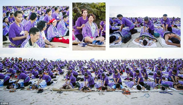 Seribu Pemijat di Bali Pecahkan Rekor Dunia